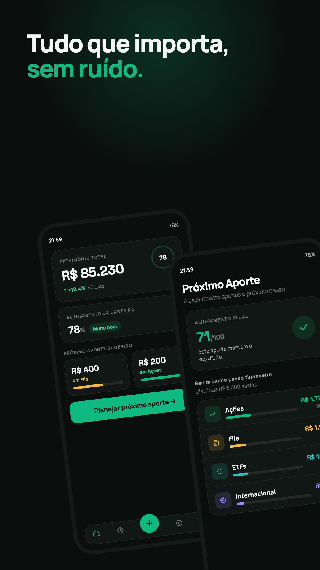 Preview da plataforma